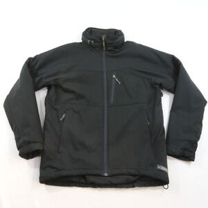 REI Taku Soft Shell Jacket Mens Black Sz M Fleece lined